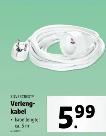 Lidl Silvercrest verleng kabel aanbieding