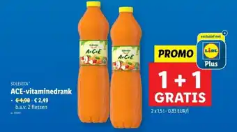 Lidl Solevita ACE vitaminedrank aanbieding