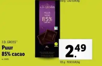 Lidl J.D. gross puur noir aanbieding