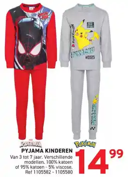 Trafic Spiderman pyjama kinderen aanbieding