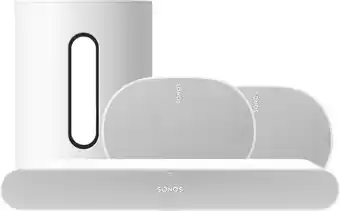 Coolblue Sonos Ray Wit + 2x Era 300 Wit + Sub Mini Wit aanbieding