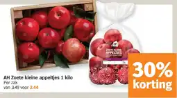 Albert Heijn AH Zoete kleine appeltjes aanbieding