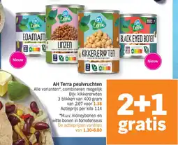 Albert Heijn AH Terra peulvruchten aanbieding