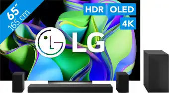 Coolblue LG OLED65C34LA (2023) + Soundbar aanbieding