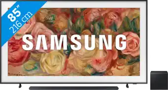 Coolblue Samsung The Frame 85LS03D (2024) + Samsung HW-S800D Noir aanbieding