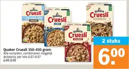 Albert Heijn Quaker Cruesli aanbieding