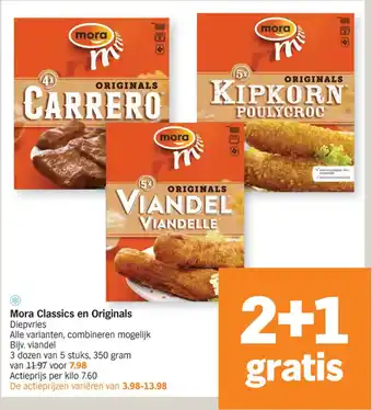 Albert Heijn Mora Classics en Originals aanbieding