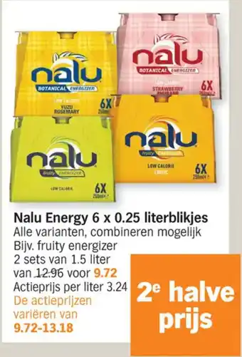 Albert Heijn Nalu Energy aanbieding