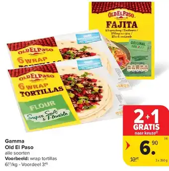 Carrefour Gamma Old El Paso aanbieding