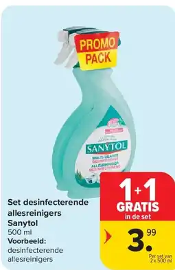 Carrefour Set desinfecterende allesreinigers Sanytol aanbieding