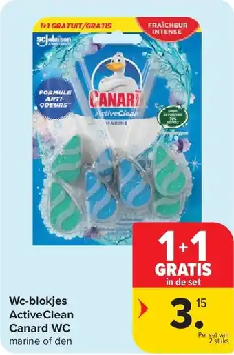 Carrefour Wc-blokjes ActiveClean Canard WC aanbieding