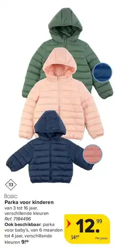 Carrefour Parka voor kinderen aanbieding