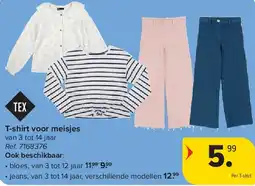 Carrefour T-shirt voor meisjes aanbieding