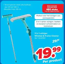 Carrefour 3 in 1 reiniger Window & Frame Cleaner aanbieding