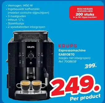 Carrefour Espressomachine EA810870 aanbieding