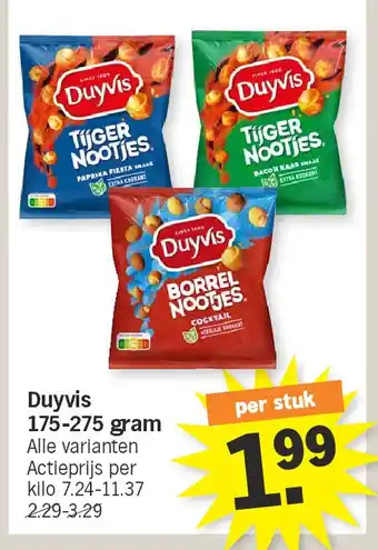 Albert Heijn Duyvis 175-275 gram aanbieding