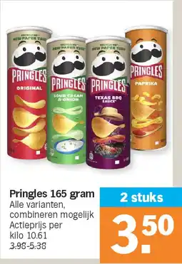 Albert Heijn Pringles 165 gram aanbieding