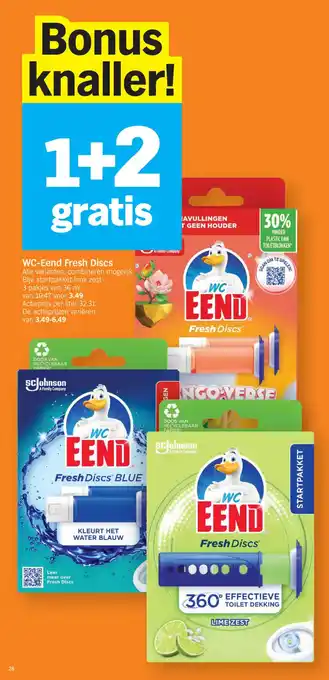 Albert Heijn WC Eend Fresh Discs aanbieding