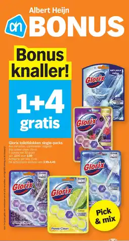 Albert Heijn Glorix toiletblokken single packs aanbieding