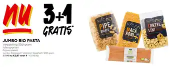 Jumbo Jumbo bio pasta aanbieding