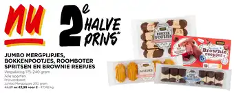 Jumbo Jumbo mergpijpjes, bokkenpootjes, roomboter spritsen en brownie reepjes aanbieding