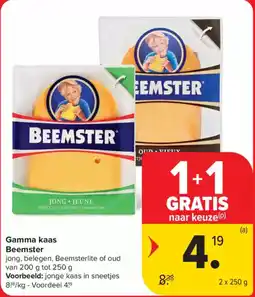 Carrefour Market Gamma kaas Beemster aanbieding