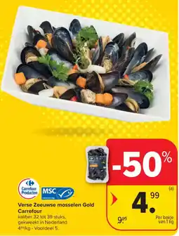 Carrefour Market Verse Zeeuwse mosselen Gold Carrefour aanbieding