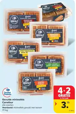 Carrefour Market Gevulde miniwafels Carrefour aanbieding