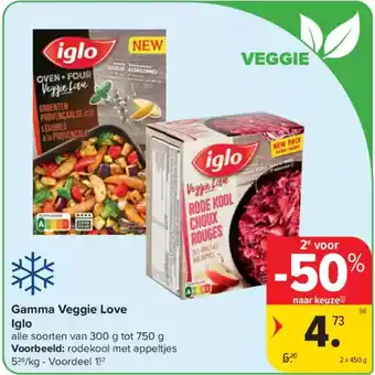 Carrefour Market Gamma Veggie Love Iglo aanbieding