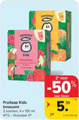 Carrefour Market Fruitsap Kids Innocent aanbieding