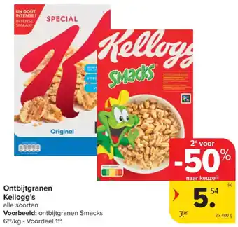 Carrefour Market Ontbijtgranen Kellogg's aanbieding