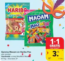 Carrefour Market Gamma Maoam en Haribo Fizz aanbieding