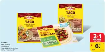 Carrefour Market Gamma Old El Paso aanbieding