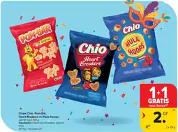 Carrefour Market Chips Chio, Pom-Bär, Heart Breakers en Hula Hoops aanbieding