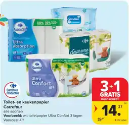 Carrefour Market Toilet en keukenpapier Carrefour aanbieding