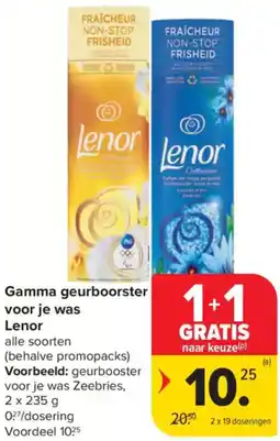 Carrefour Market Gamma geurboorster voor je was Lenor aanbieding