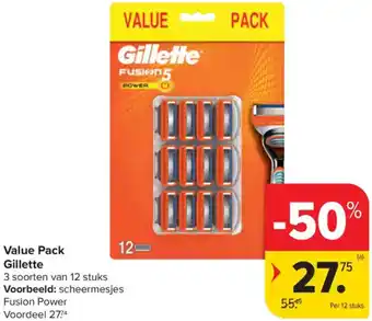 Carrefour Market Value Pack Gillette aanbieding