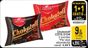 Cora Chokotoff côte d'or aanbieding