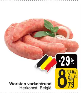 Cora Worsten varken/rund Herkomst: België aanbieding