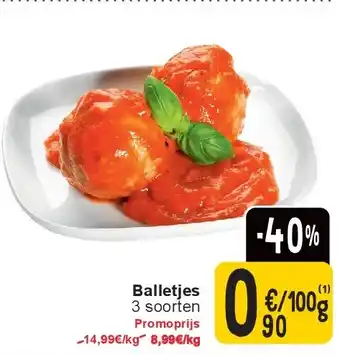 Cora Balletjes aanbieding