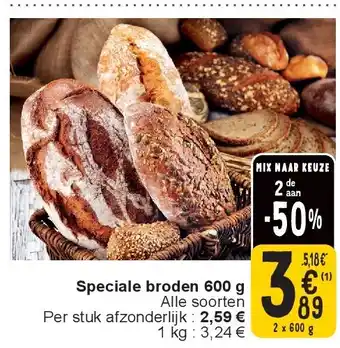 Cora Speciale broden 600 g aanbieding