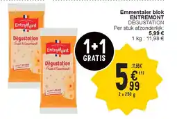 Cora Emmentaler blok ENTREMONT aanbieding