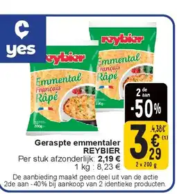 Cora Geraspte emmentaler REYBIER aanbieding