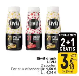 Cora Eiwit drank LIVLI aanbieding