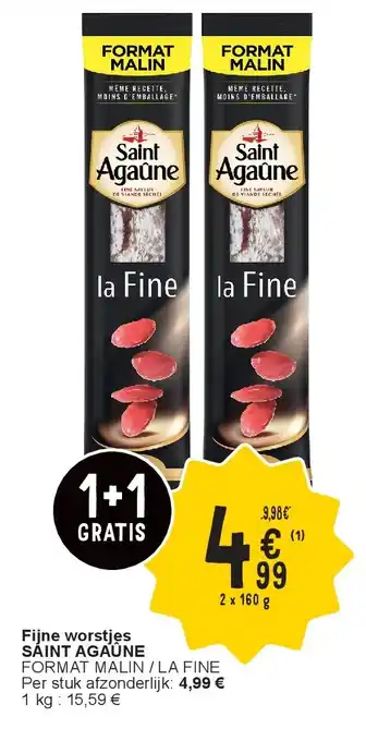 Cora Fijne worstjes SAINT AGAÛNE aanbieding