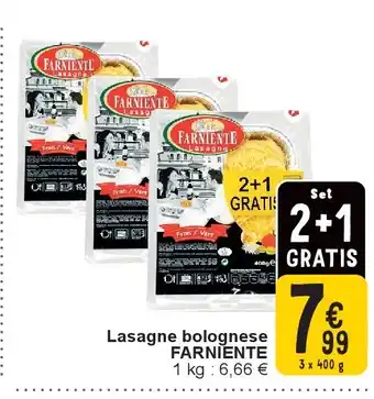 Cora Lasagne bolognese FARNIENTE aanbieding