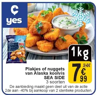 Cora Plakjes of nuggets van Alaska koolvis SEA SIDE aanbieding