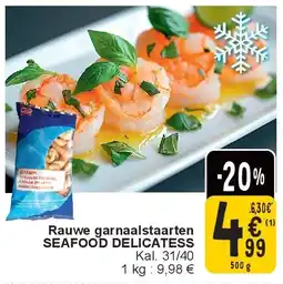 Cora Rauwe garnaalstaarten SEAFOOD DELICATESS aanbieding