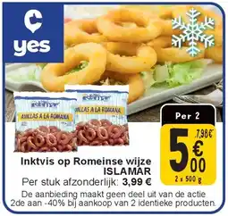 Cora Inktvis op Romeinse wijze ISLAMAR aanbieding