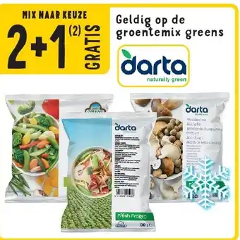 Cora Geldig op de groentemix greens aanbieding